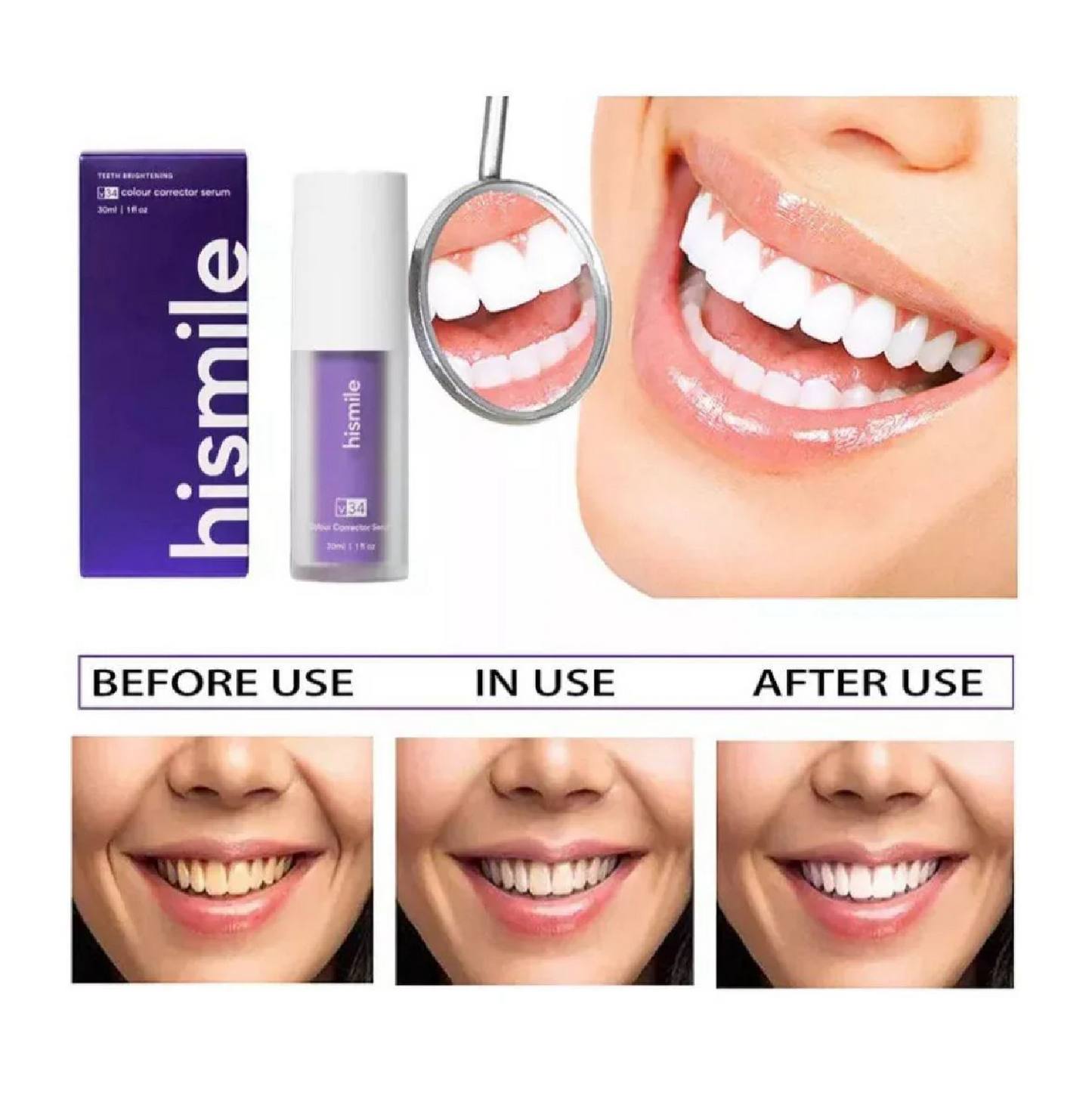 Hismile v34 - Crema Blanqueadora Dental